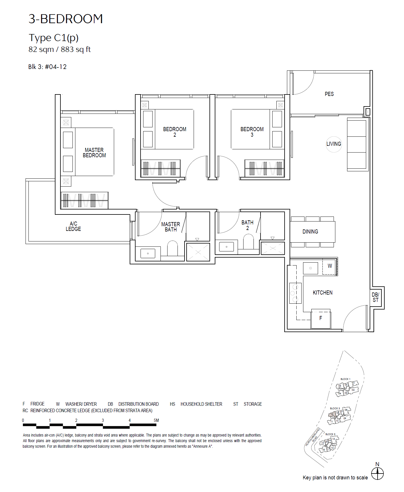 Piccadilly Grand 1 Bedroom Floor Plan 6